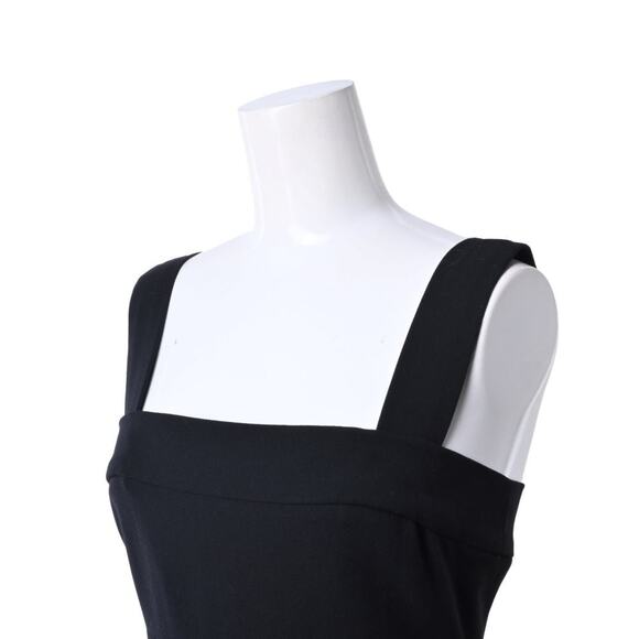 Authentic CHANEL CC 96P Black Wool Midi Dress Vintage 36 - Picture 4 of 8